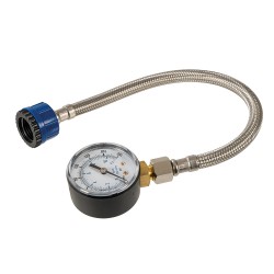 Manómetro con tubo flexible para tuberías de agua