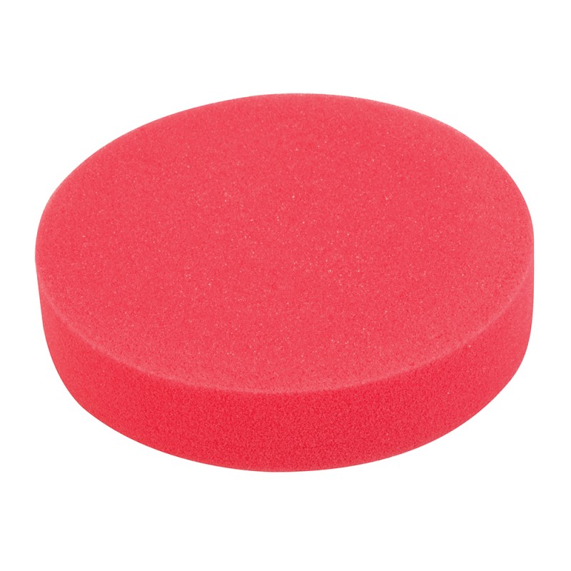 Esponja de pulido velcro 180 mm, ultra blanda, rojo