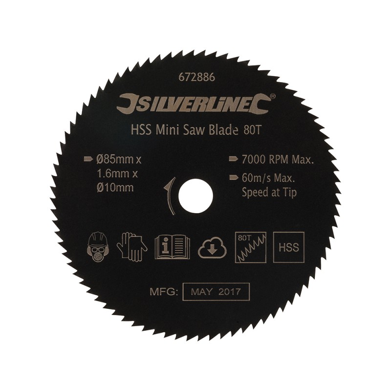 Disco de corte HSS para mini sierra circular