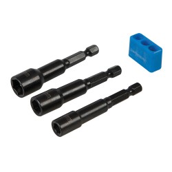 Adaptadores magnéticos para tuercas, 3 pzas. 6, 8 y 10 mm