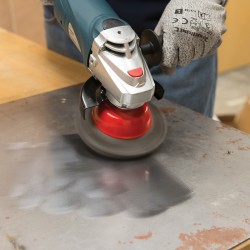 Cepillo de vaso de acero trenzado 100 mm.